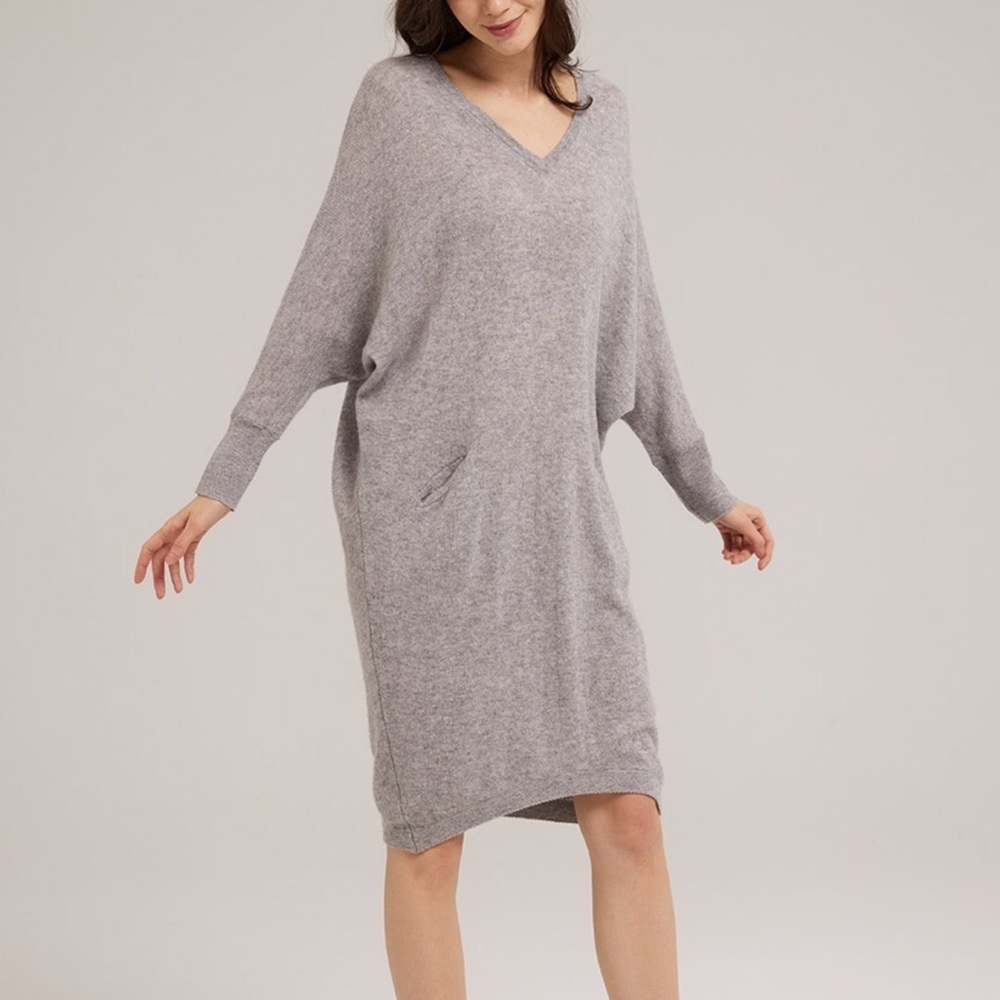 Nap Loungewear loose knitted wool and cashmere blend house dress Size Small
